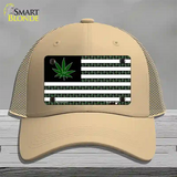 American Weed Novelty License Plate Hat Tag Mesh / Khaki