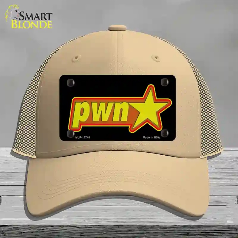 Pawn Star Novelty License Plate Hat Tag Mesh / Khaki