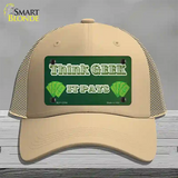 Think Geek Novelty License Plate Hat Tag Mesh / Khaki