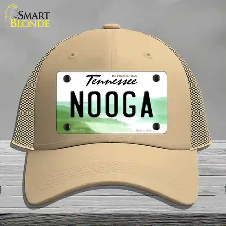 Nooga Tennessee Novelty License Plate Hat Tag Mesh / Khaki