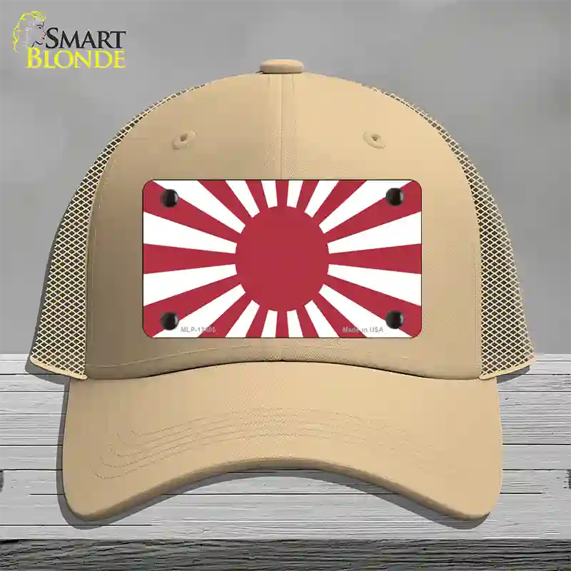 Rising Sun Japan Novelty License Plate Hat Tag Mesh / Khaki