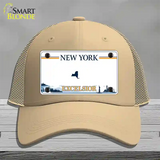 New York Excelsior Novelty License Plate Hat Mesh / Khaki