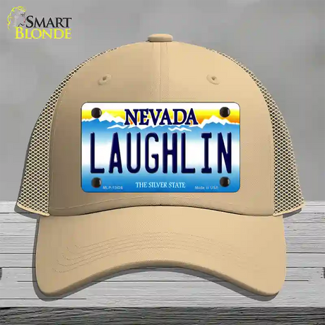 Laughlin Nevada Novelty License Plate Hat Tag Mesh / Khaki