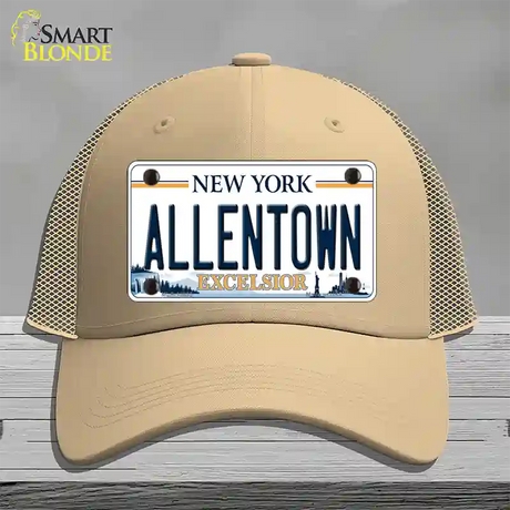 Allentown Excelsior New York Novelty License Plate Hat Tag Mesh / Khaki