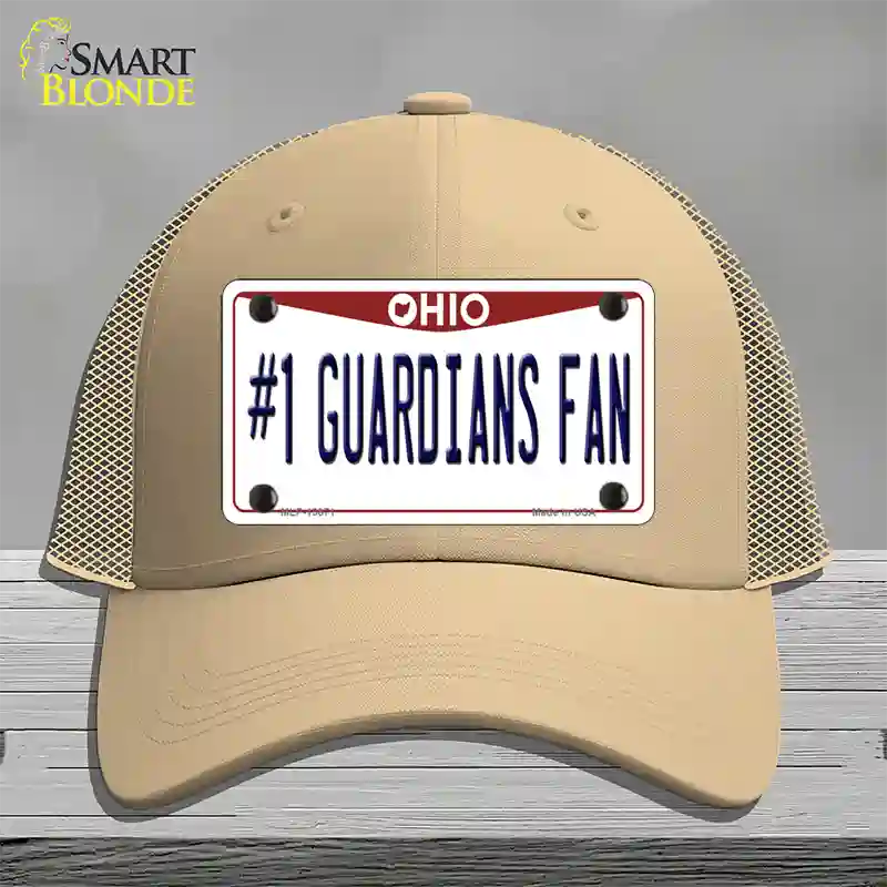 Number 1 Guardians Fan Ohio Novelty License Plate Hat Tag Mesh / Khaki