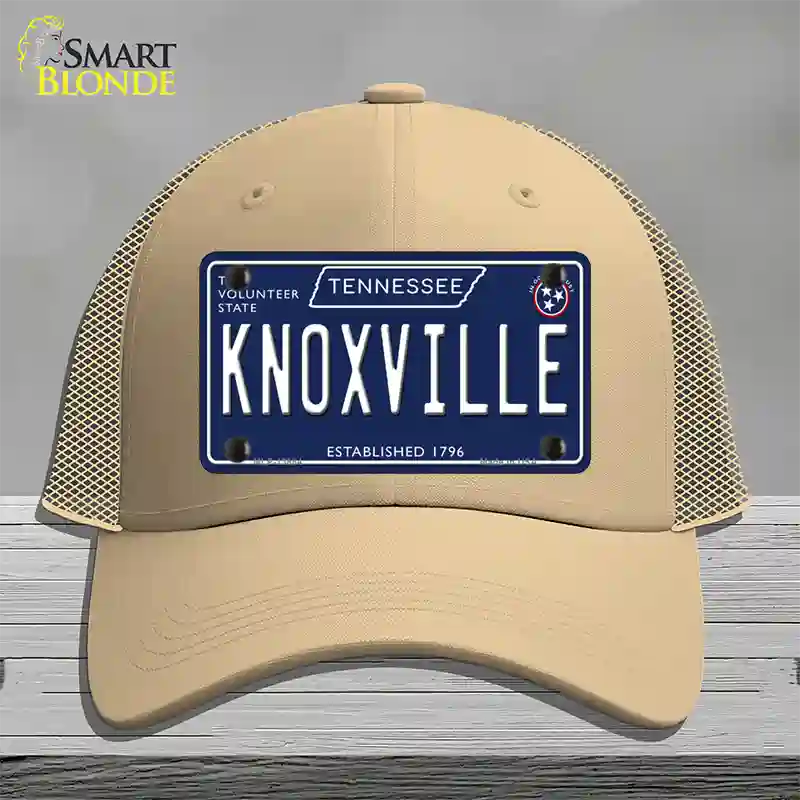 Knoxville Tennessee Blue Novelty License Plate Hat Tag Mesh / Khaki