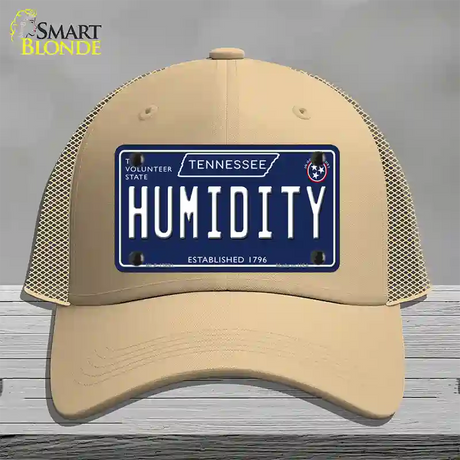 Humidity Tennessee Blue Novelty License Plate Hat Tag Mesh / Khaki