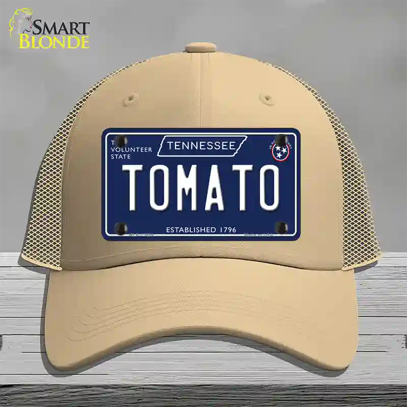 Tomato Tennessee Blue Novelty License Plate Hat Tag Mesh / Khaki