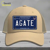 Agate Tennessee Blue Novelty License Plate Hat Tag Mesh / Khaki