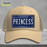 Princess Tennessee Blue Novelty License Plate Hat Tag Mesh / Khaki