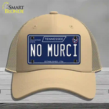 No Murci Tennessee Blue Novelty License Plate Hat Tag Mesh / Khaki