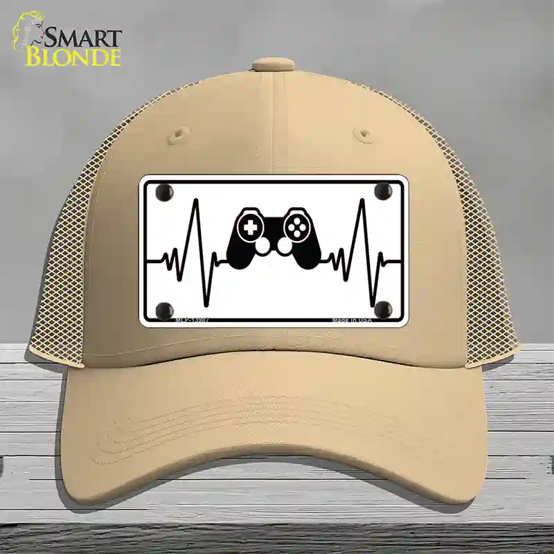 Video Games Heart Beat Novelty License Plate Hat Tag Mesh / Khaki