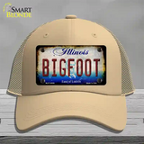 Bigfoot Illinois Novelty License Plate Hat Tag Mesh / Khaki