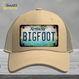 Bigfoot Kentucky Novelty License Plate Hat Tag Mesh / Khaki