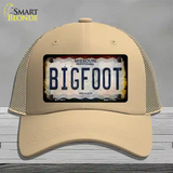 Bigfoot Missouri Novelty License Plate Hat Tag Mesh / Khaki