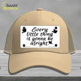 Every Little Thing Novelty License Plate Hat Mesh / Khaki