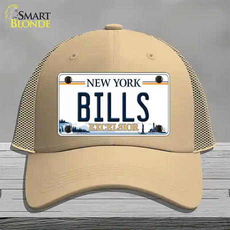 Bills New York Excelsior Novelty License Plate Hat Mesh / Khaki