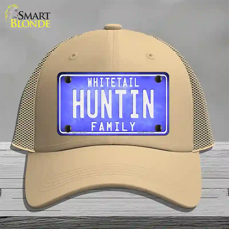 Huntin Family Novelty License Plate Hat Mesh / Khaki