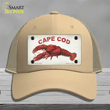 Cape Cod Lobster Novelty License Plate Hat Mesh / Khaki