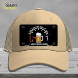 I Need More Beer Novelty License Plate Hat HAT-MLP-14461