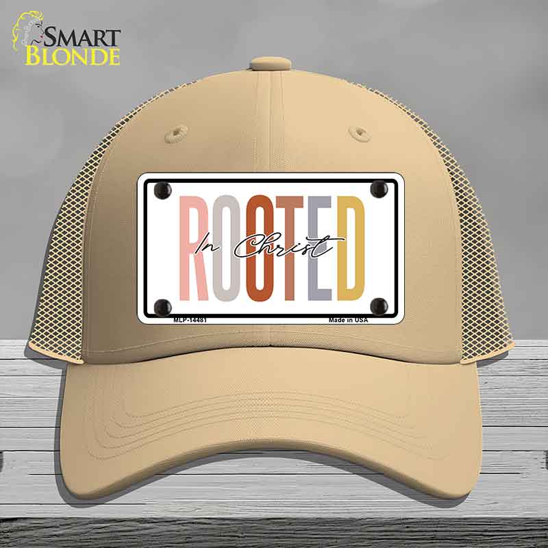 Rooted In Christ Novelty License Plate Hat HAT-MLP-14481