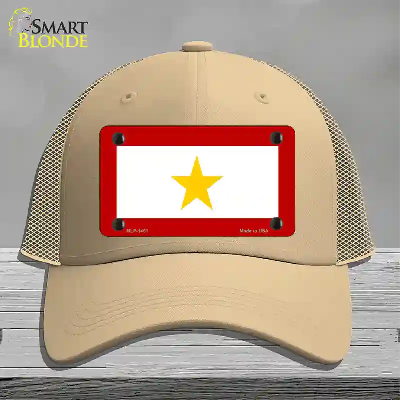 Gold Star Mother One Novelty License Plate Hat Mesh / Khaki