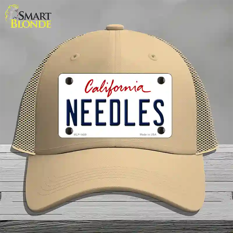 Needles California Novelty License Plate Hat Mesh / Khaki