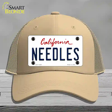 Needles California Novelty License Plate Hat Mesh / Khaki