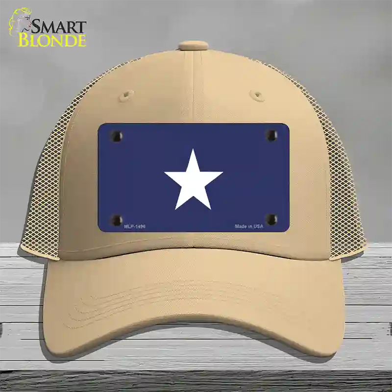 Bonnie Blue Flag Novelty License Plate Hat Mesh / Khaki