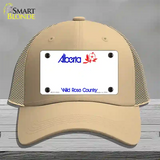 Alberta Novelty License Plate Hat Mesh / Khaki