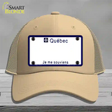 Quebec Novelty License Plate Hat Mesh / Khaki