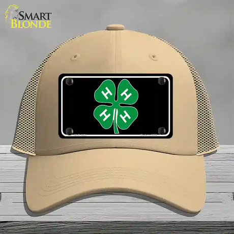 4-H Novelty License Plate Hat Mesh / Khaki