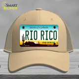 Rio Rico Arizona Novelty License Plate Hat Mesh / Khaki