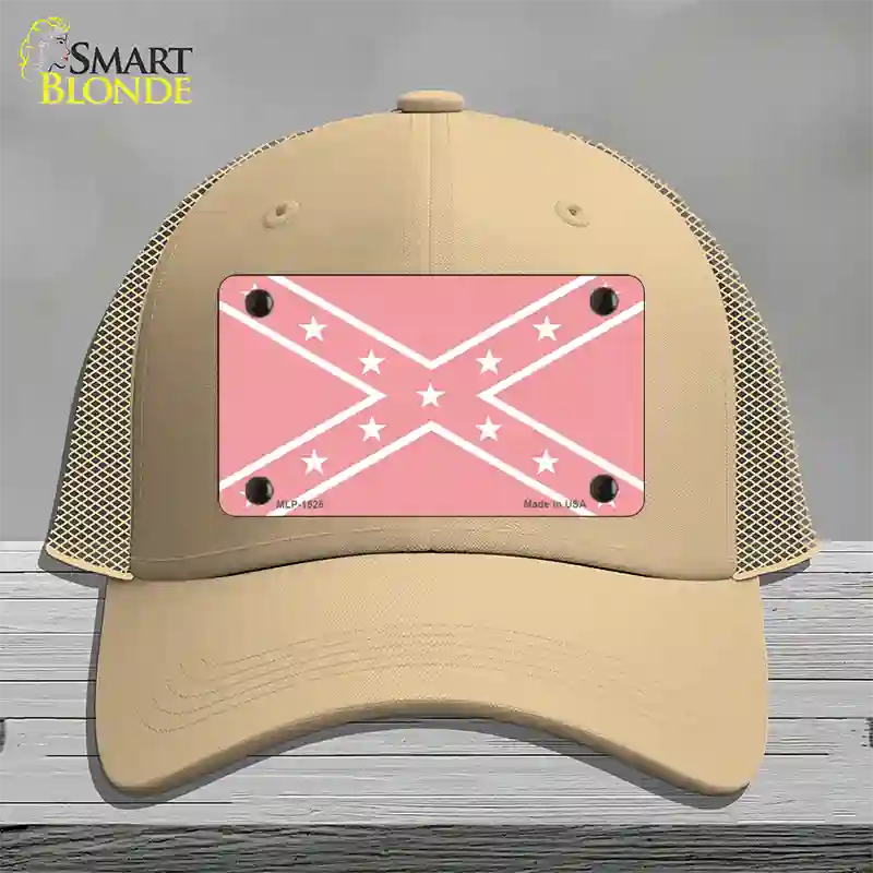 Pink Rebel Novelty License Plate Hat Mesh / Khaki