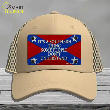 Its A Southern Thing Novelty License Plate Hat Mesh / Khaki