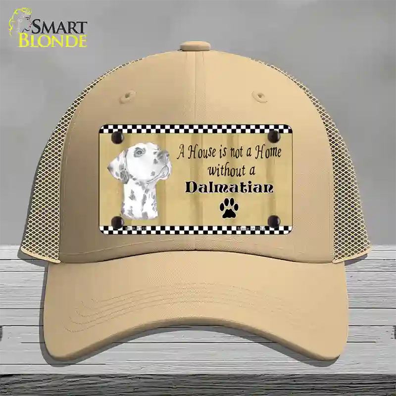 Pencil Sketch Dalmatian Novelty License Plate Hat Mesh / Khaki