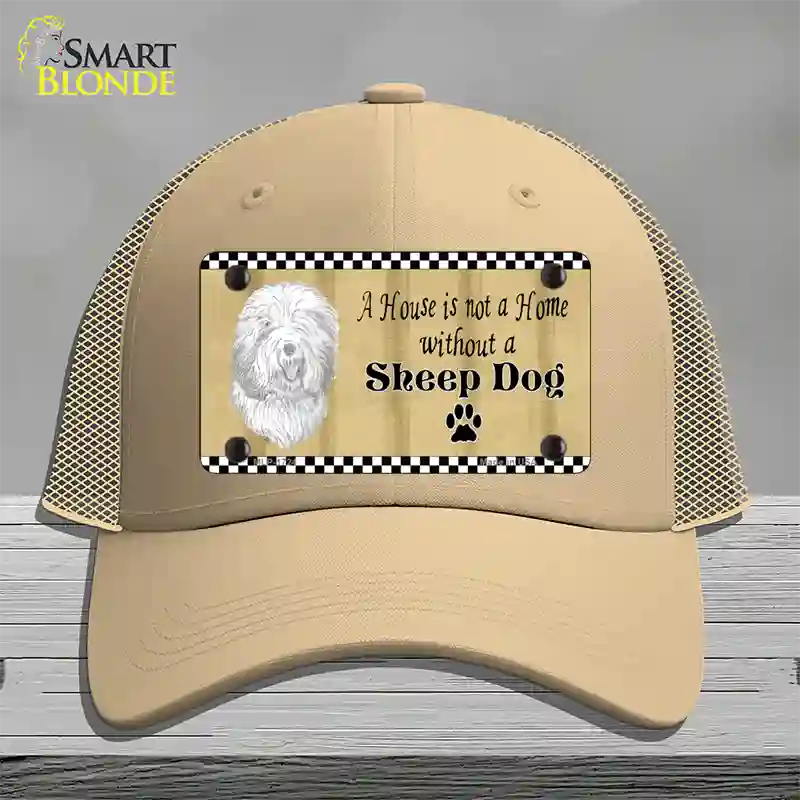 Pencil Sketch Sheep Novelty License Plate Hat Mesh / Khaki