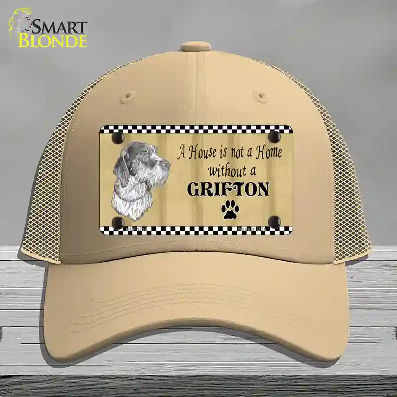 Pencil Sketch Grifton Novelty License Plate Hat Mesh / Khaki