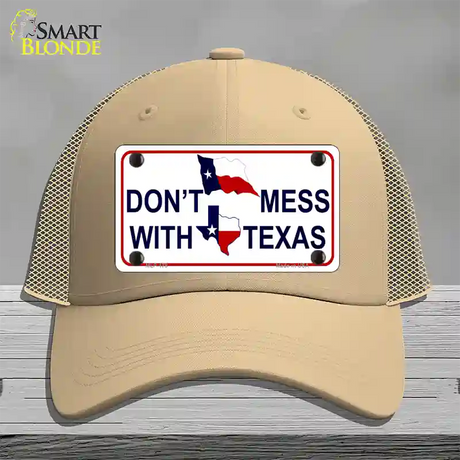 Dont Mess With Texas Novelty License Plate Hat Mesh / Khaki