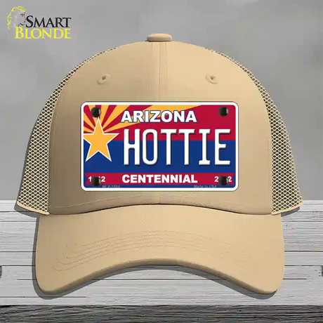 Arizona Centennial Hottie Novelty License Plate Hat Mesh / Khaki