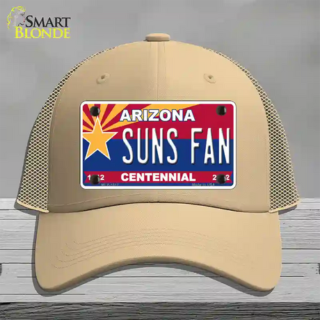 Arizona Centennial Suns Fan Novelty License Plate Hat Mesh / Khaki