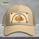 Navajo Flag Novelty License Plate Hat Mesh / Khaki