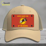 Absentee Shawnee Tribe Flag Novelty License Plate Hat Mesh / Khaki