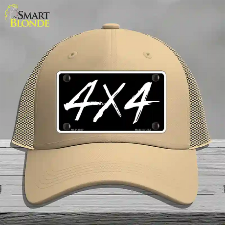 4x4 Novelty License Plate Hat Mesh / Khaki