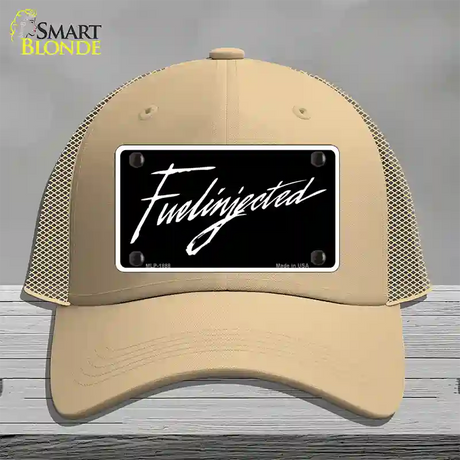 Fuelinjected Novelty License Plate Hat Mesh / Khaki