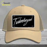 Turbocharged Novelty License Plate Hat Mesh / Khaki