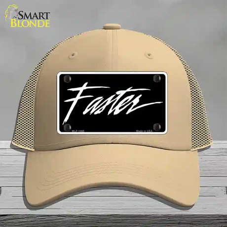 Faster Novelty License Plate Hat Mesh / Khaki