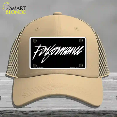 Performance Novelty License Plate Hat Mesh / Khaki