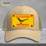 Road Runner New Mexico Novelty License Plate Hat Mesh / Khaki