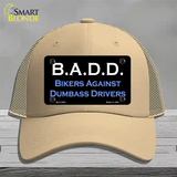 B.A.D.D. Novelty License Plate Hat Mesh / Khaki